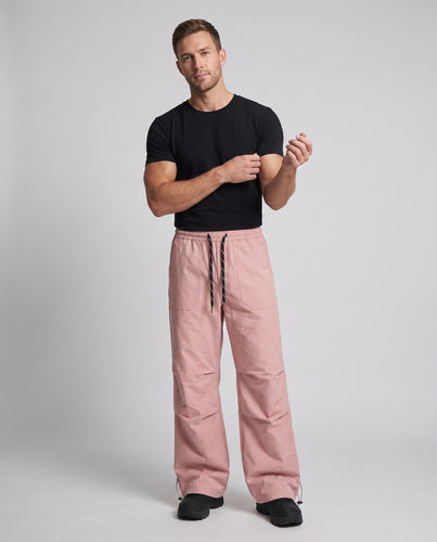 Herren Weite Utility-Baggyhose mit Tunnelzug, verstärkten Kniepartien und aufgesetzten Taschen Nord Taschen