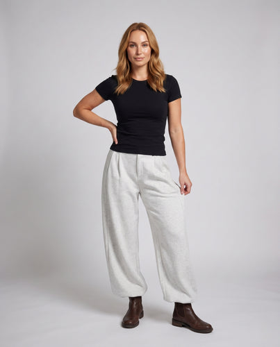Damen Extraweite Fleecegefütterte Palazzo‑Sweathose Nord Taschen