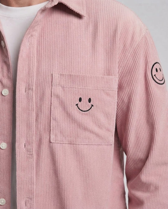 Herren Casual Cord-Jacke mit lässigem Design und Smiley-Detail Nord Taschen
