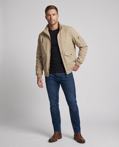 Herren Urban‑Technical Bomberjacke mit Ärmel‑Utility‑Tasche und windabweisendem Shell Nord Taschen
