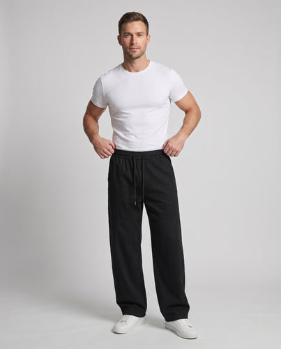 Herren Extraweite Tunnelzug-Hose im Baggy‑Stil mit tiefem Schritt Nord Taschen