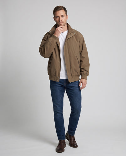 Herren Leichte Oversize Übergangsjacke mit hohem Stehkragen Nord Taschen