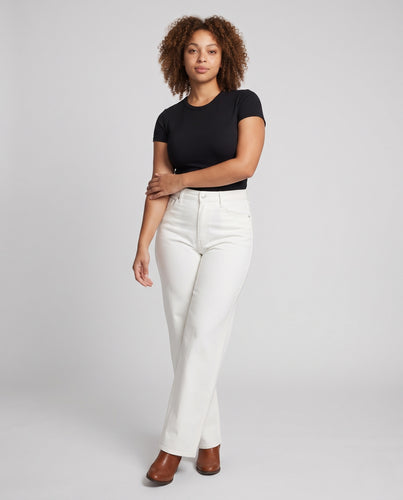 Modische Cordhose mit hohem Bund für Damen