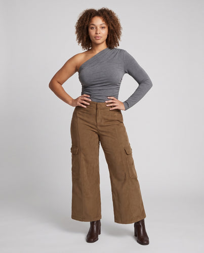 Damen-Cordhose, gerade, mit Taschen