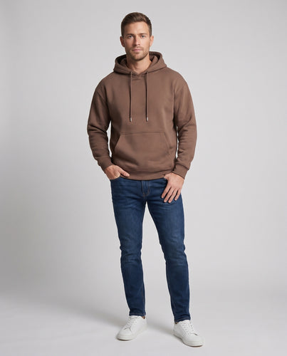 Unisex Oversize Kapuzenpullover im minimalistischen Streetstyle mit Kängurutasche Nord Taschen