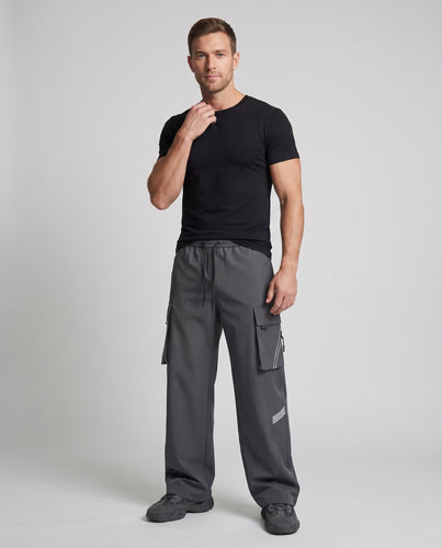 Herren Oversized Cargo-Hose im Wide‑Leg Utility‑Look Nord Taschen