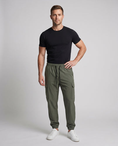 Herren Cargo-Jogginghose im Relaxed-Fit mit elastischem Bund und Klappentaschen Nord Taschen