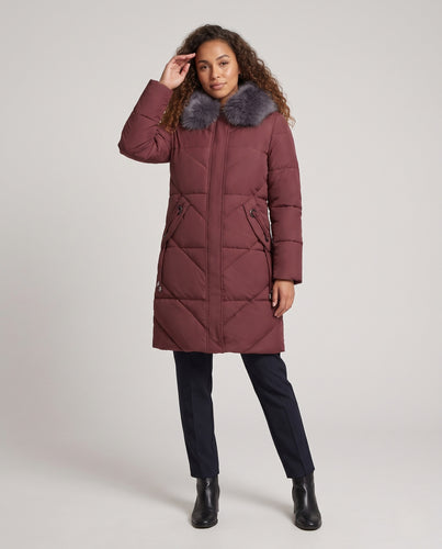Gefütterte Damen-Winterjacke in Übergröße