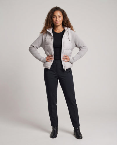 Leichte Damen-Steppjacke mit Kapuze