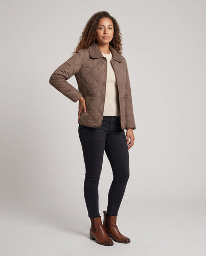 Leichte Damen-Steppjacke mit Reverskragen