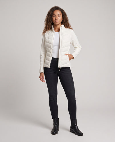 Leichte Damen-Steppjacke, tailliert, mit Stehkragen