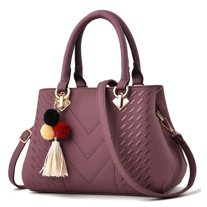 Nord Taschen | Gep quiltete Tragetasche, Veganes Rindsleder Schultertasche