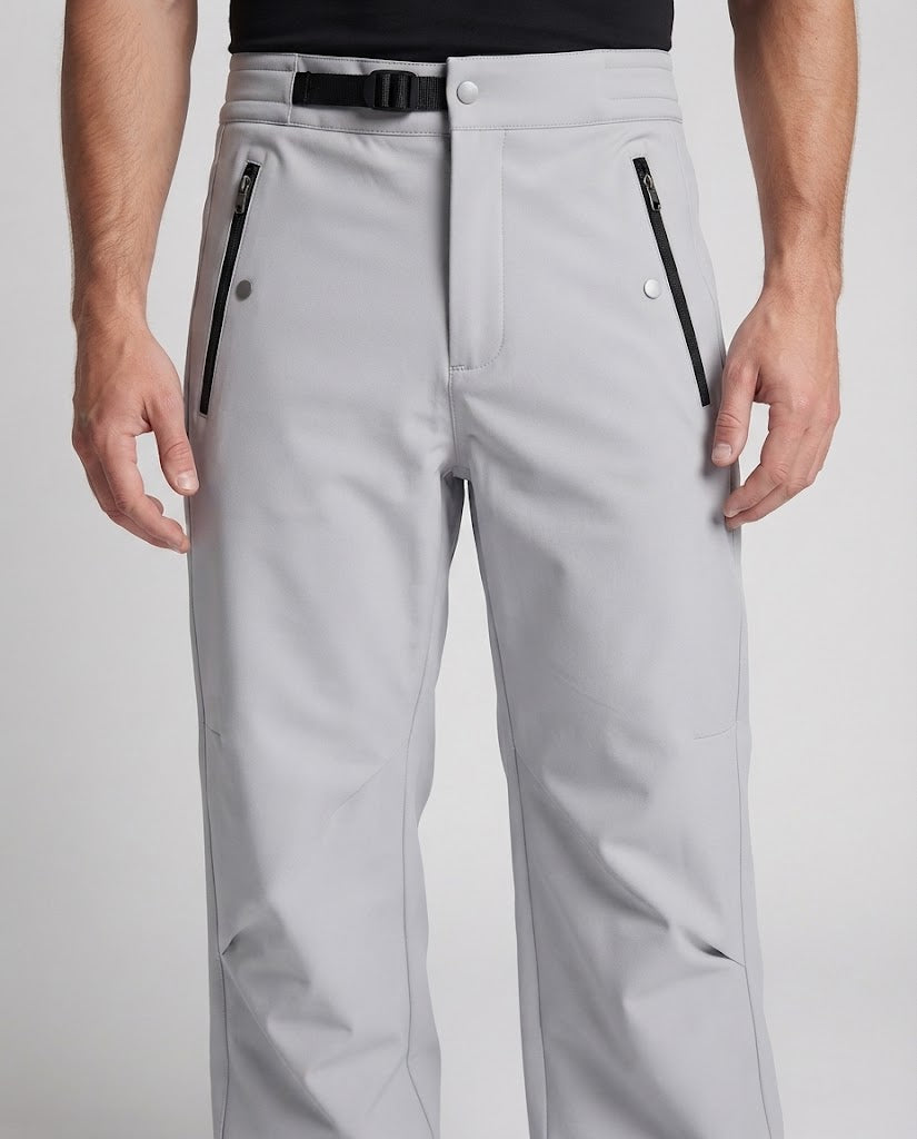 Herren Weite Wasserfeste Utility-Regenhose mit Reißverschlusstaschen und Elastikbund Nord Taschen