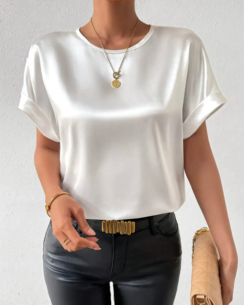 Nord Taschen | T-Shirt Rundhals Satin Glatt