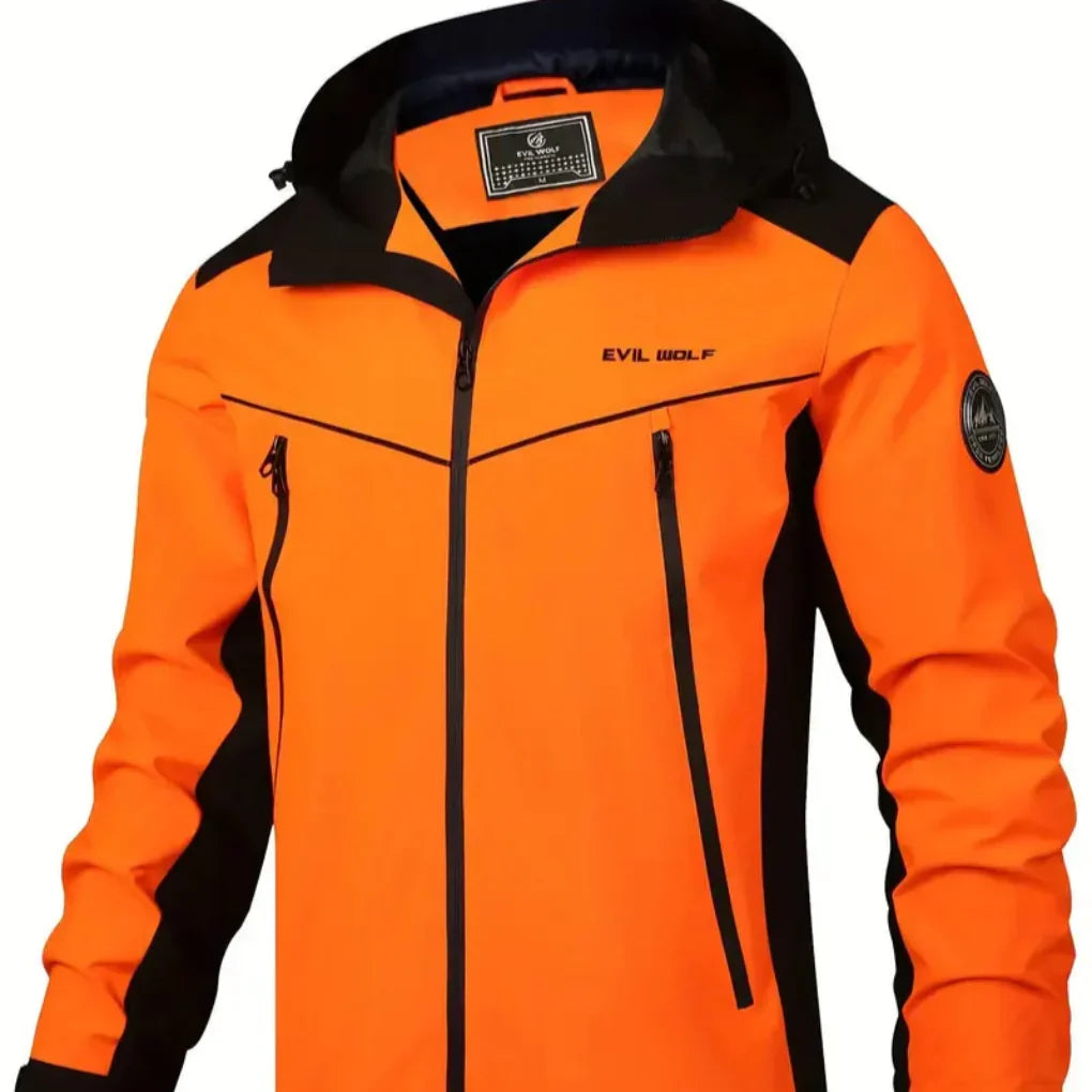 Wasserabweisende Outdoorjacke mit Reflektierendem Design