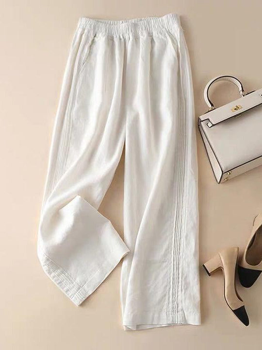 Weite Hose aus Baumwolle Casual Pants : Ihre einzigartige Eleganz 2024