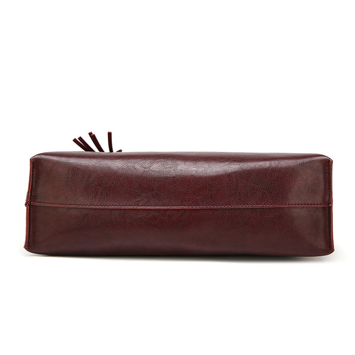 Damen Tragetasche mit stilvollem Quastenakzent Nord Taschen