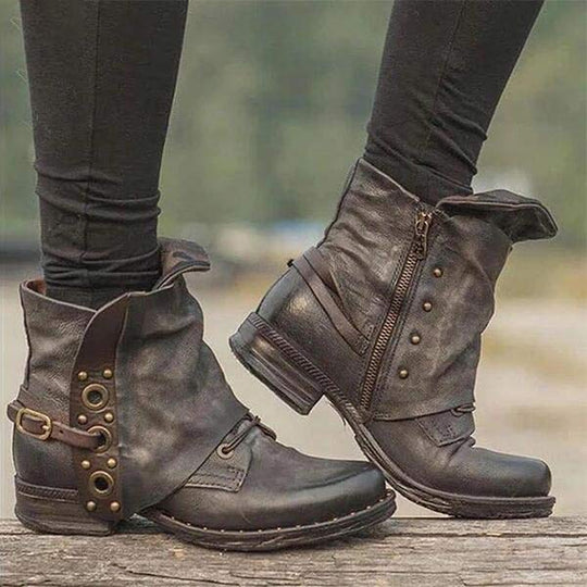 Rutschfeste AnklNord Taschenoots mit Reißverschluss an der Seite