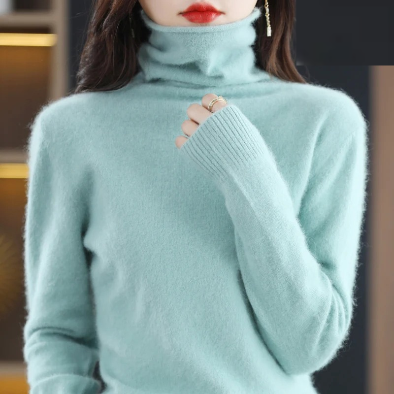 Nord Taschen | Pullover Damen Weicher Rollkragenpullover, Warm & Luxuriöses Design