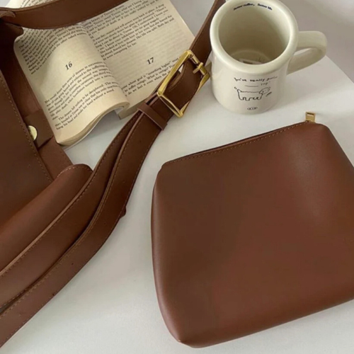 Nord Taschen Premium Veganes Leder Schultertasche