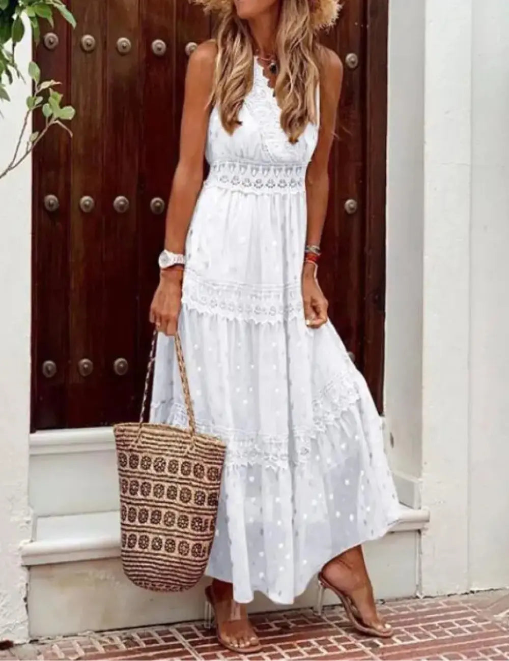 Elegante Maxi Sommerkleid