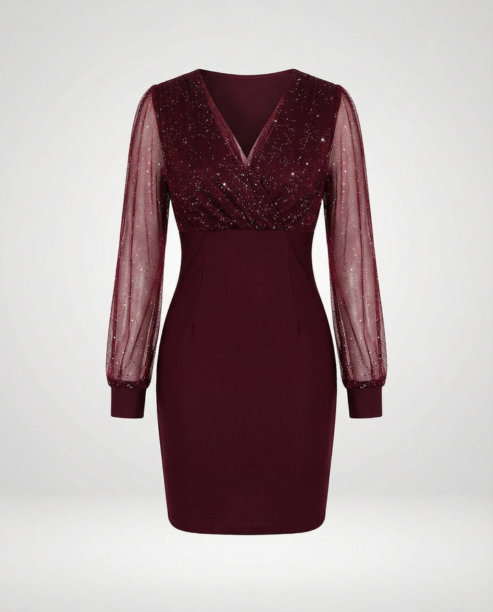 Elegantes Pailletten Partykleid Damen