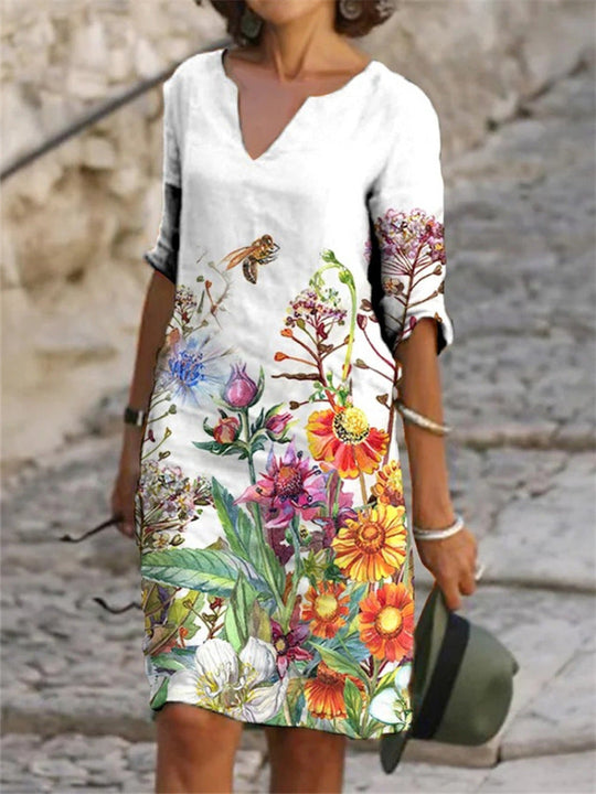Bezauberndes Kleid mit Blumenmuster