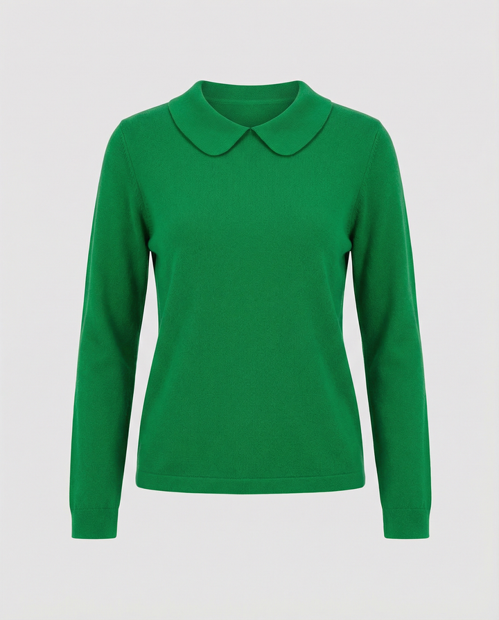 Kragenstrick Pullover Damen