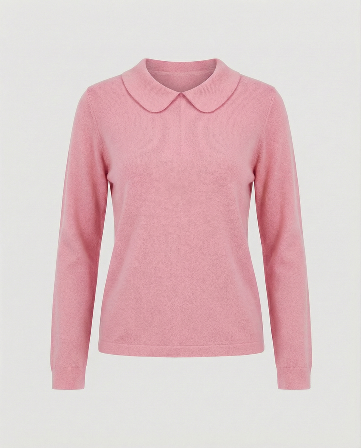 Kragenstrick Pullover Damen