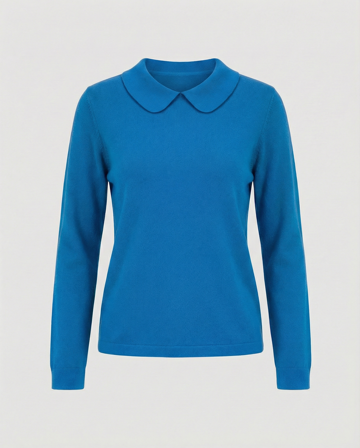 Kragenstrick Pullover Damen