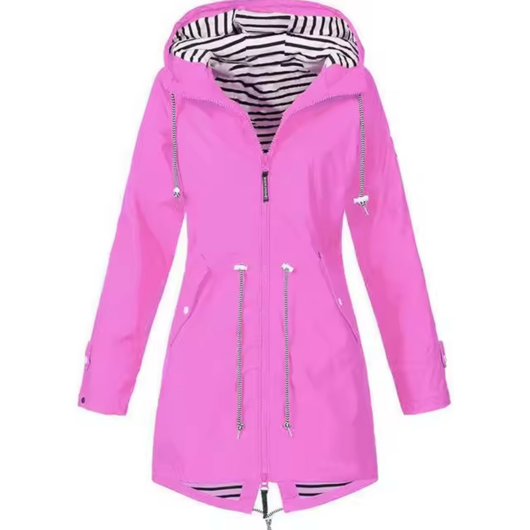 Wasserdichte Jacke mit Kapuze
