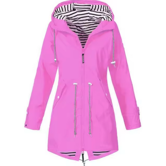 Wasserdichte Jacke mit Kapuze