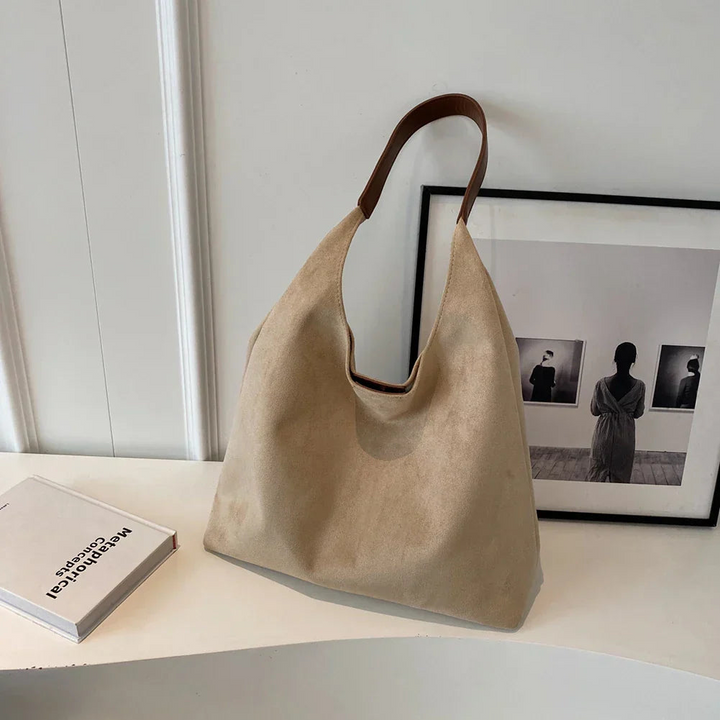 Damen Wildleder Tote Bag Stilvolle Frauentasche