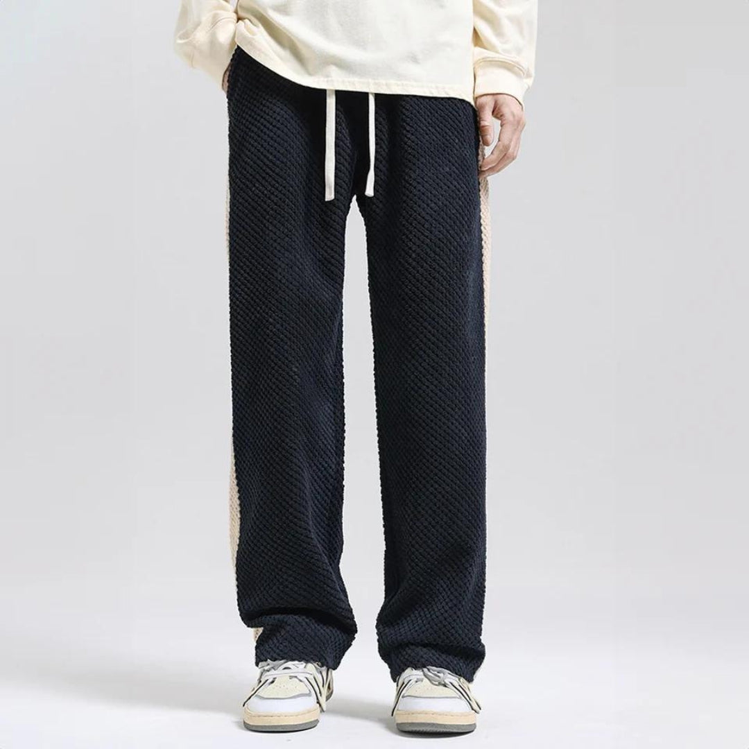 Cord-Jogginghose mit Waffelmuster