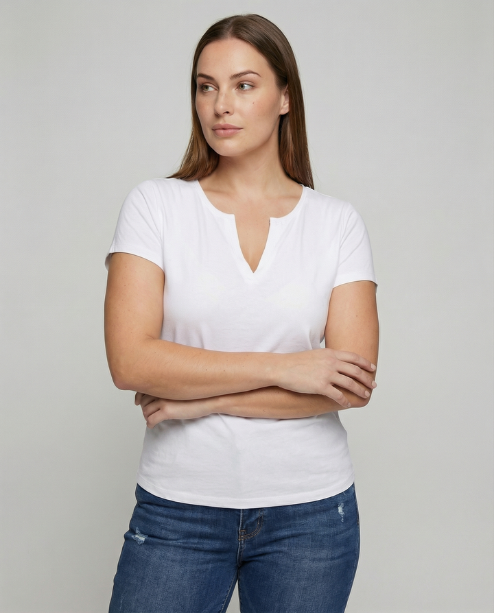 Elegante Weiße Kurzarm Bluse