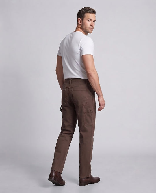 Herren Carpenter-Hose aus robustem Baumwoll-Twill mit weitem Bein Nord Taschen