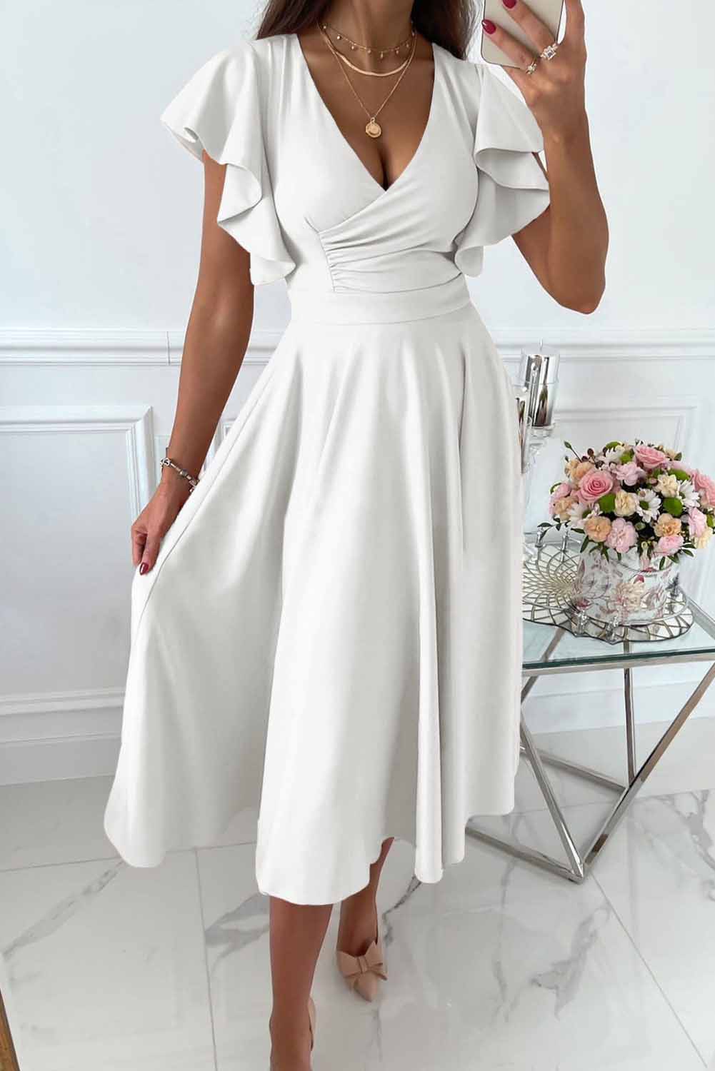 Elegantes Damen Freizeitkleid