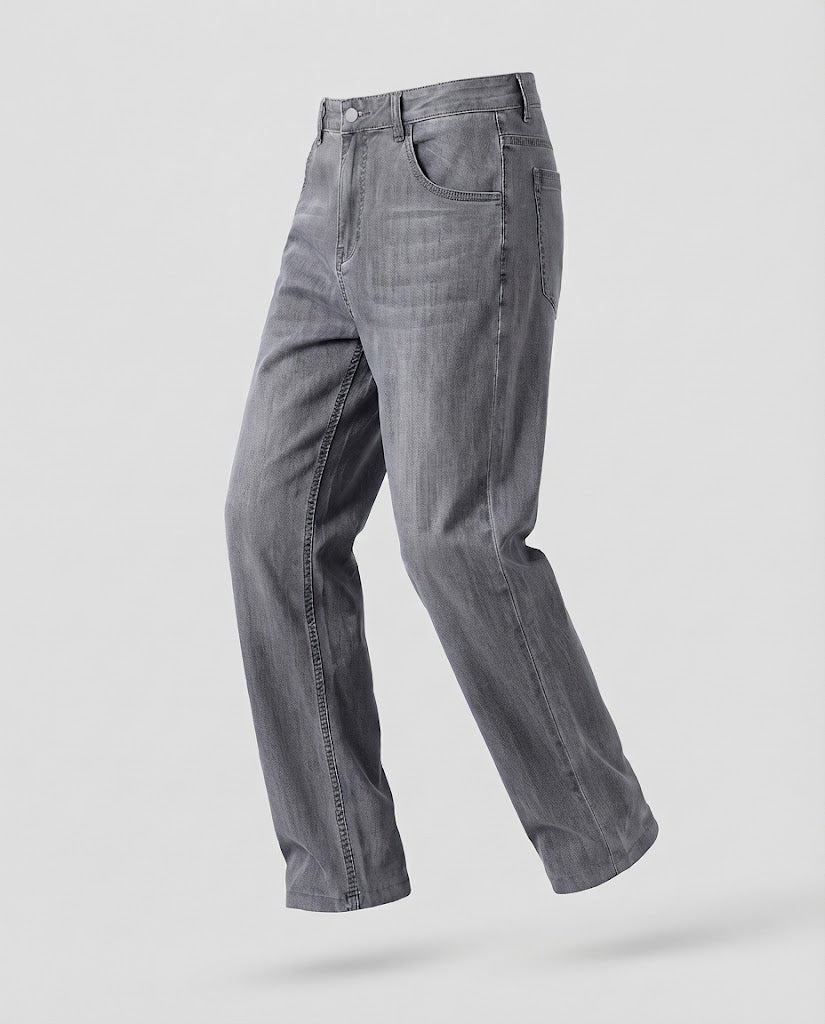 Herren Lässige und bequeme lockere Stoffhose Nord Taschen