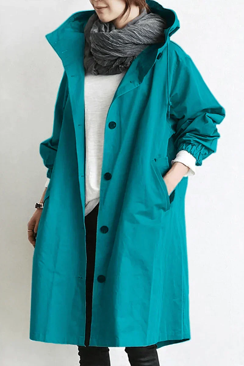 Nord Taschen Damen Windbreaker Mantel mit Kapuze