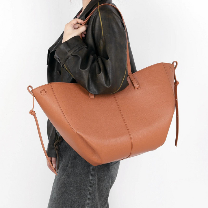 Nord Taschen | Large Grainy Leather Tote Bag