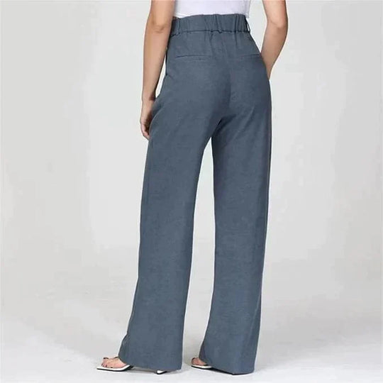 Hohe Taille Weite Bein Hose