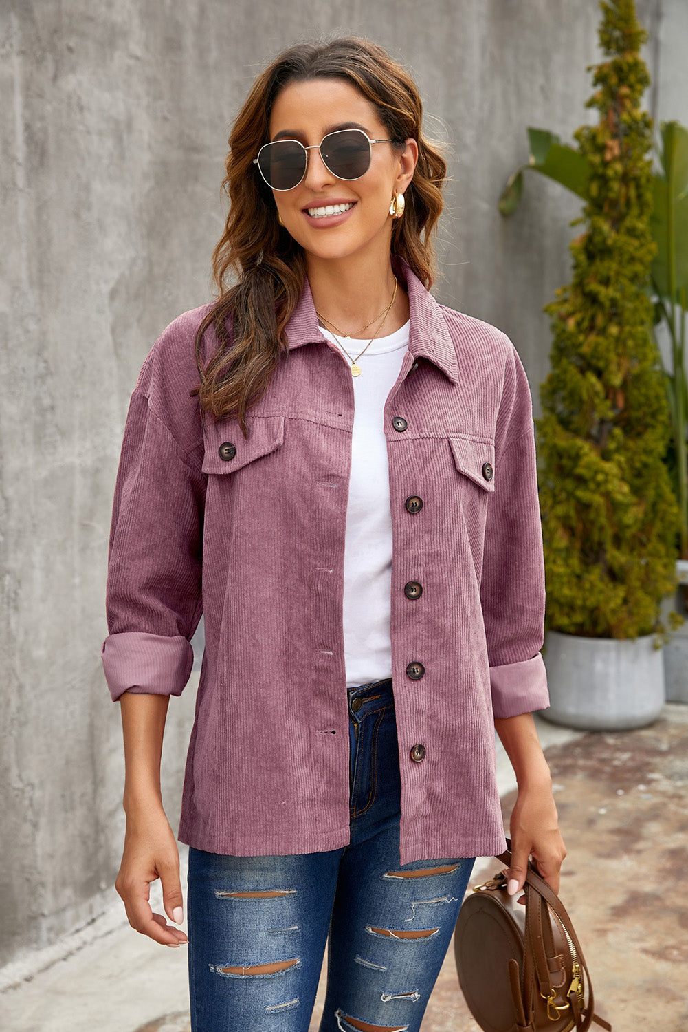 Cordura Langarm Button-Up Shirt Jacke
