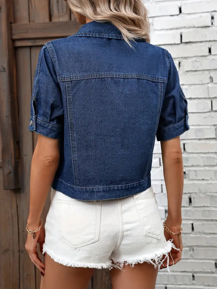Kurze Denim Jacke