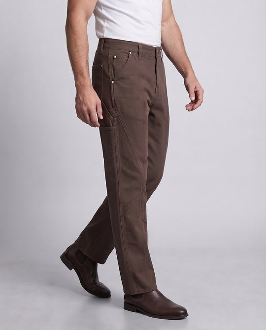 Herren Carpenter-Hose aus robustem Baumwoll-Twill mit weitem Bein Nord Taschen
