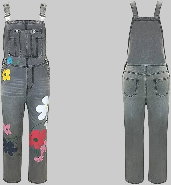 Nord Taschen | Ärmelloser Denim-Overall