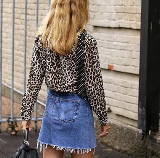 Trendige Bluse Im Leo-Muster - Vittorelli