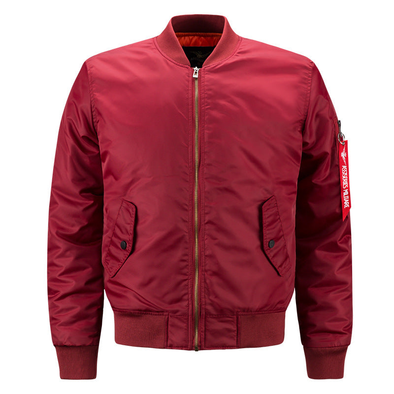 Men's  slim insulated bomber jacket with zip sleeve utility pocket and snap flap hand pockets Nord Taschen