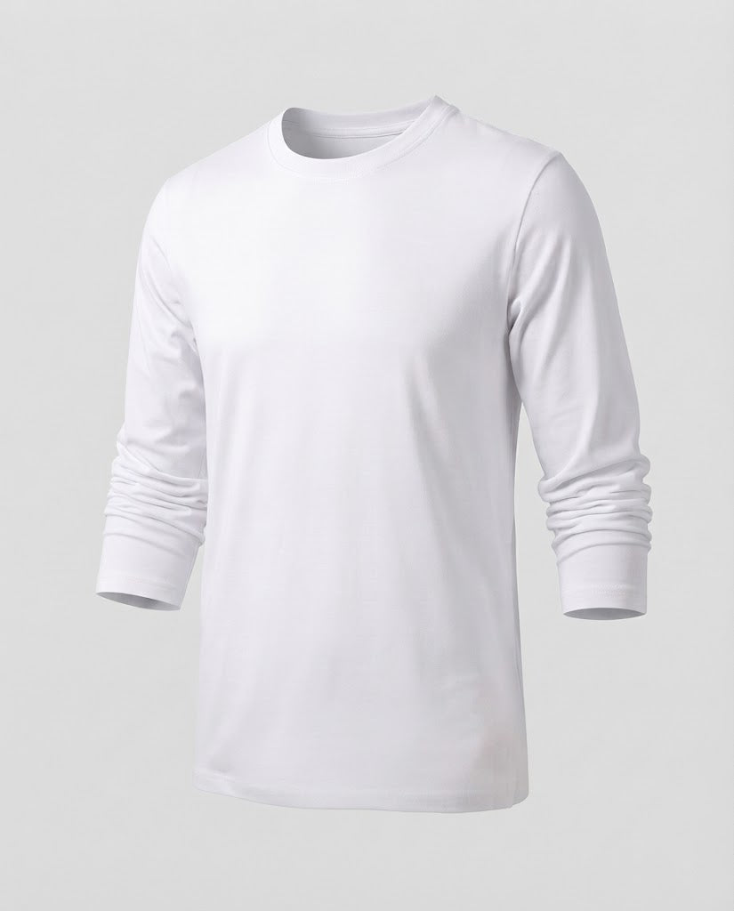 Herren Feines Langarm-Basicsweatshirt mit Rundhalsausschnitt & leichter Jerseystruktur Nord Taschen