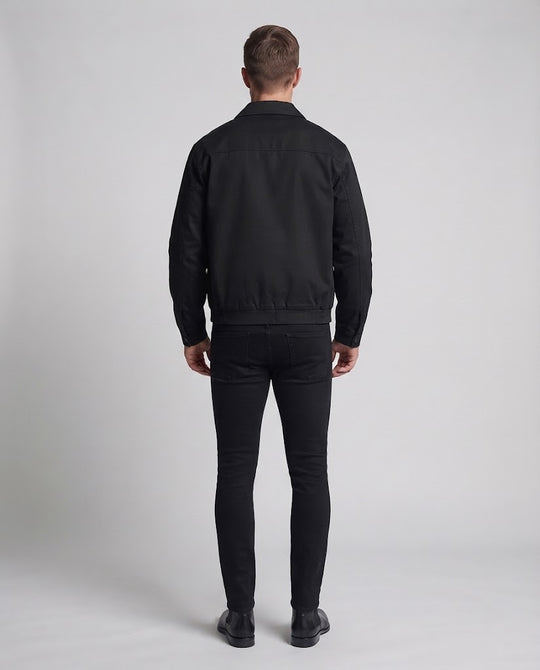 Herren Oversize-Zipblouson mit hohem Wendekragen und elastischem Saum Nord Taschen