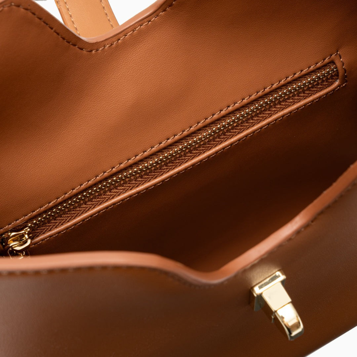 Nord Taschen | Vegane Leder-Schultertasche mit Drehverschluss